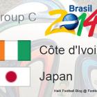 Groupe Cote Ivoire vs Japan World