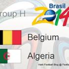 Groupe Belgium Algeria World Cup