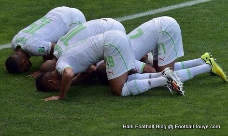 Jwe Algerien yo BOBO teren an le yo finn fe gol la nan Coupe du Monde 2014 la