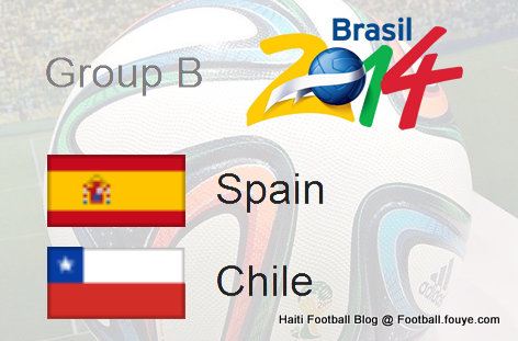 Groupe B - Spain - Chile - World Cup 2014