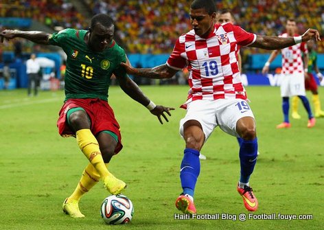 Match la red ant Cameroon ak Croatie, yon batay pou yonn rete nan Coupe du Monde 2014 la