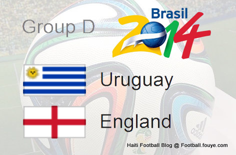 Groupe D - Urugway vs England - World Cup 2014