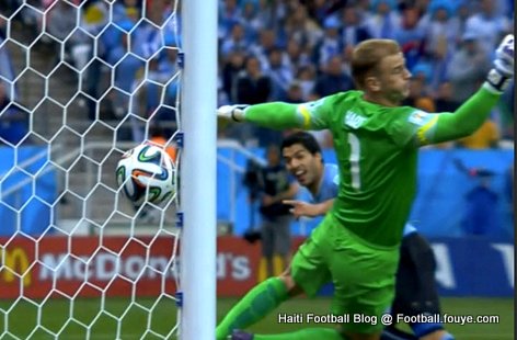 Luis Saarez fe yon gol pou Uruguay - Coupe du Monde 2014