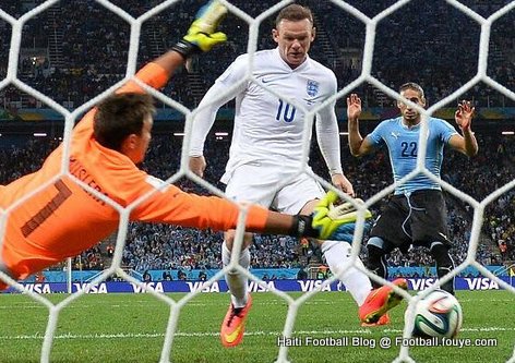 GOAL Finalman Wayne Rooney depoze premye gol li pou Coupe du Monde 2014 la