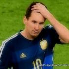 PHOTO: Lionel Messi mete men nan tèt li apre Argentine pedi Mondial 2014 la