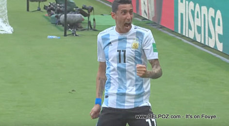 Angel Di Maria was happy at first - France vs Argentina - 2018 FIFA World Cup Russia
