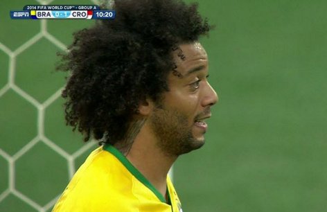 Marcelo - Jwe Brezil ki bay tet li yon gol nan Coupe Du Monde 2014 la